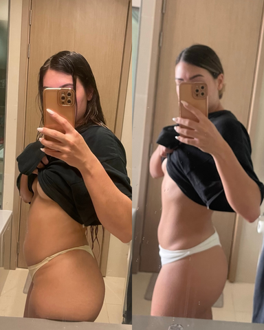 Before & After results 14 day Detox Tea
